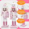 12 PCS Christmas Nutcracker Ornament Set, 4.7Inch Nutcrackers Tree Ornaments Set, Nutcracker Figures with Opening Mouths Christmas Decorations for