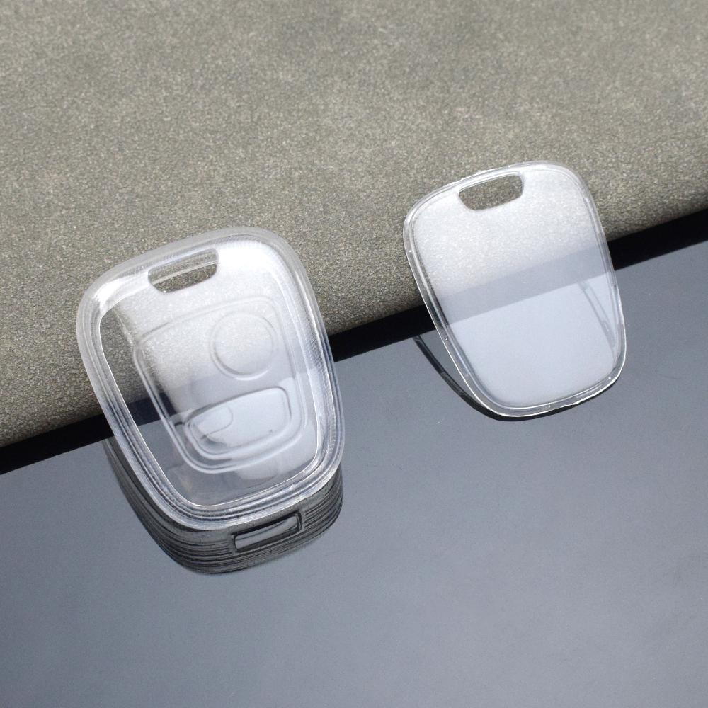 Transparent Car Key Case Cover for Peugeot 107 207 307 407 206 306 406 for Citroen C1 C4 C2 C3 Berlingo Xasara TPU Shell Fob Bag