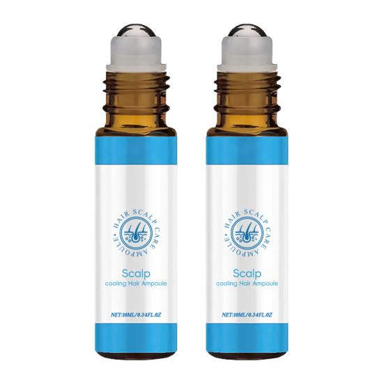 1/2/3Pcs 10ml Hair Care Essential Oil Roller Applicator Prevent Hair Loss Nourish Roots Quick Absorption