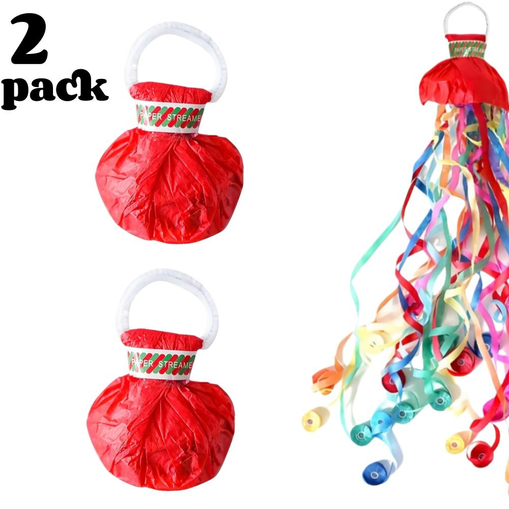 2/15pcs Hand-Thrown Confetti Explosions Paper Popper Streamers for Birthdays Wedding Holiday Decorations Easy Clean Party Favors