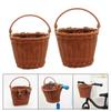 Children's Basket, Kids Bike Detachable Electric Woven Front with Handle