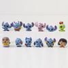 Stitch Pvc 12pcs Action Figures Model Toy Decoration Gifts Cartoon Ornament