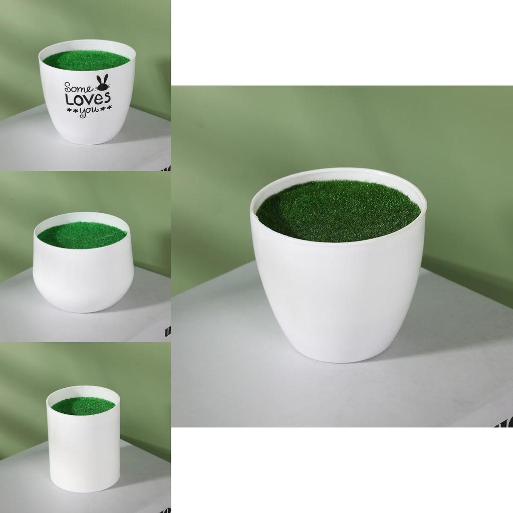 Simulation Ceramic Oval And Square Plastic Flower Pots For Small Foliage And Desktop Decor