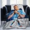 1pc Erling Haaland Manchester City Poster print blanket soft bedding sofa bedroom home decor fan goods q37