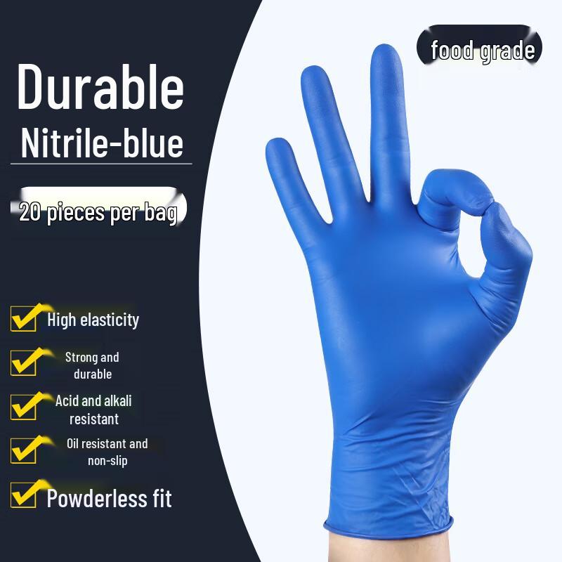 

Jiemengzhe Thickened Blue Disposable Gloves