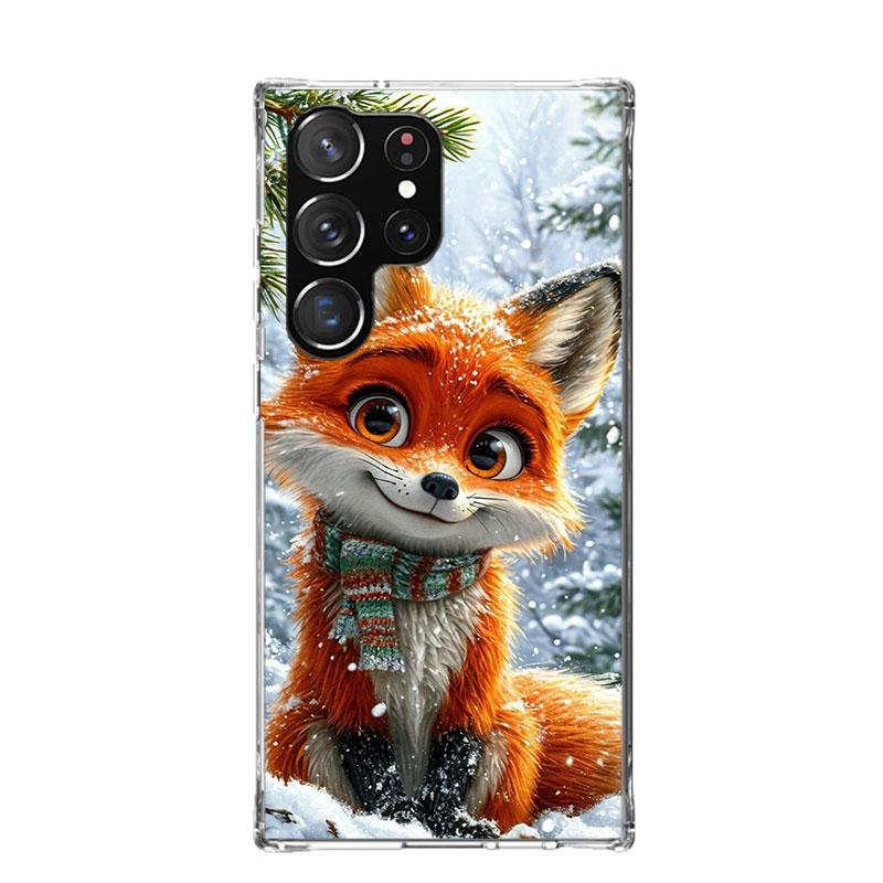 Animal Fox Phone Case For Samsung Galaxy S26 S25 Edge S24 S23 FE S22 Ultra S21 Plus S20 + Fundas Cover Coque Galaxy S25 S24 S23