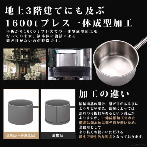 KIPROSTAR Commercial Saucepan, Stainless Steel, Induction Compatible, with Lid, 20cm, 3.3L Capacity, Triple-Layer Construction, Dishwasher Safe