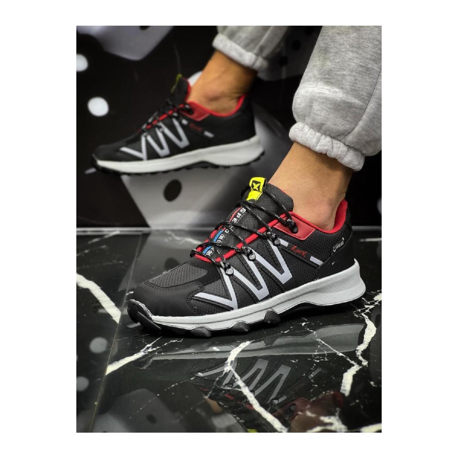 

Черная красная мужская ортопедическая повседневная спортивная обувь Wsb0636 40