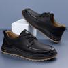 Men's Autumn And Winter New Lace-Up Casual Shoe Thick-Soled Anti-Slip Business Formal Shoe Comfortable Thick-Soled Walking Shoes