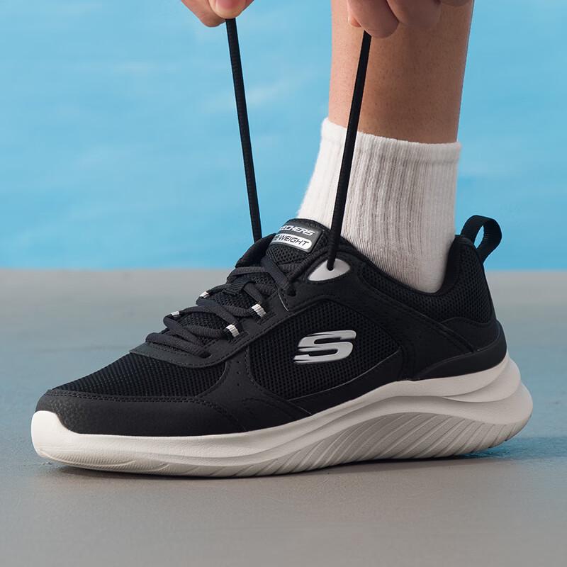 Skechers Men s 8790357-BLK Running Lifestyle Shoes US 9.5 чёрный