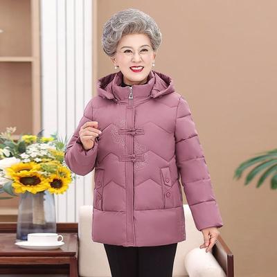 Wintermantel aus Baumwolle für Frauen mittleren Alters und ältere Menschen sowie verdickte Winterkleidung aus Baumwolle in großen Größen für ältere Menschen