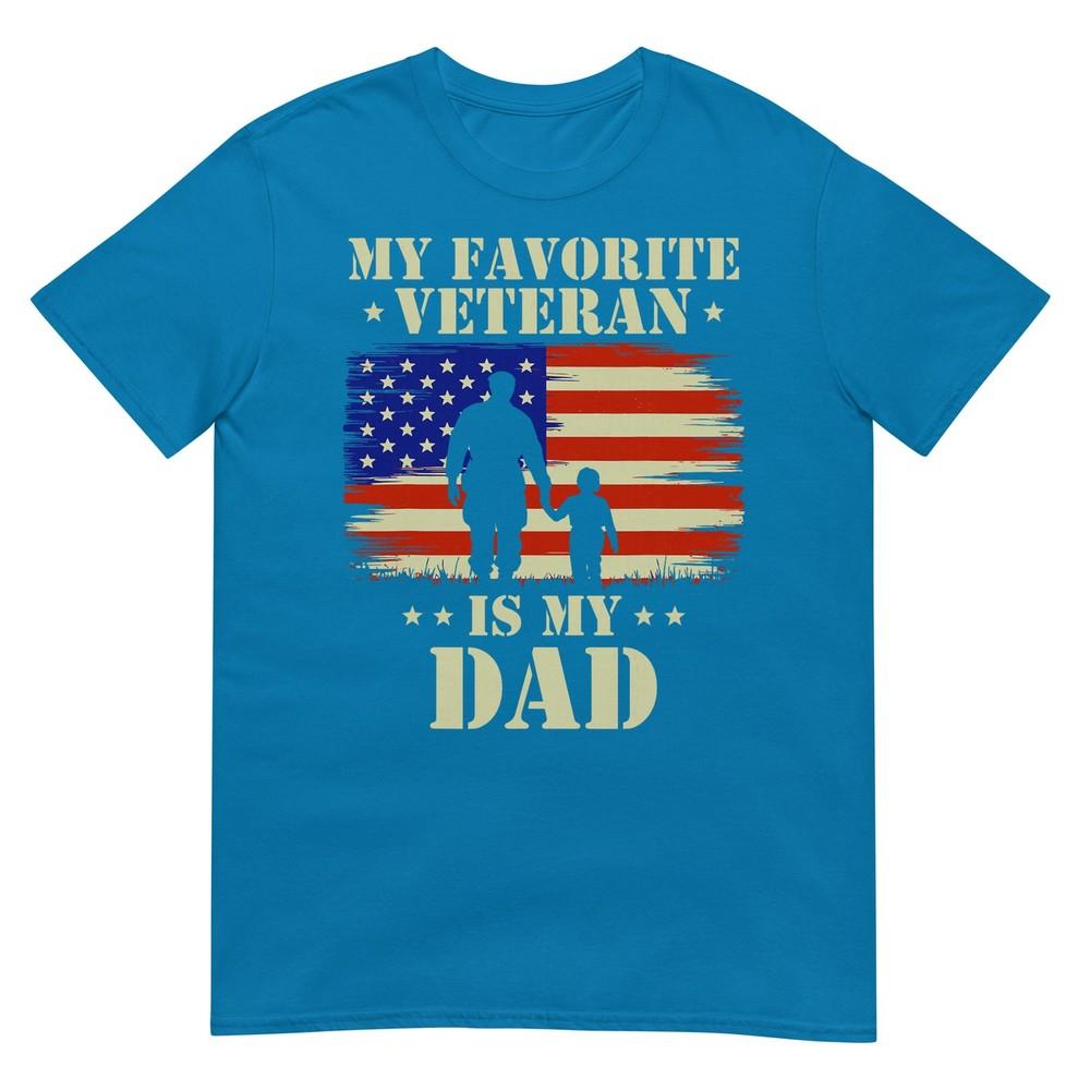Father Veterans Day My Favorite Veteran Is My Dad Proud Kids TShirt