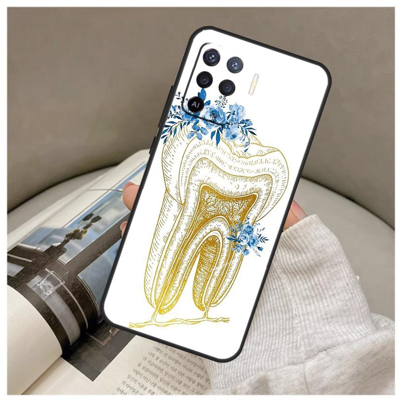 Human Tooth Anatomy Case For Oppo A74 A94 A54 A18 A38 A58 A78 A98 A80 A60 A40 A96 A76 A16 A15 A17 A57 A77 A5 Pro