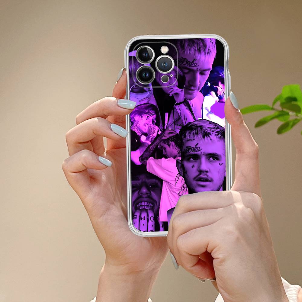 Singer Rapper L-Lil Peep Fit For IPhone 16 15 Promax Phone Case IPhone 14 11 12 High End 13 Pro Silicone