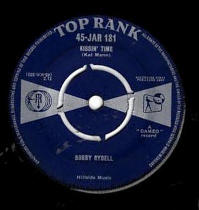 

7inch Record BOBBY RYDELL - Kissin Time 45JAR181 Top Rank 1959 UK Rock Used