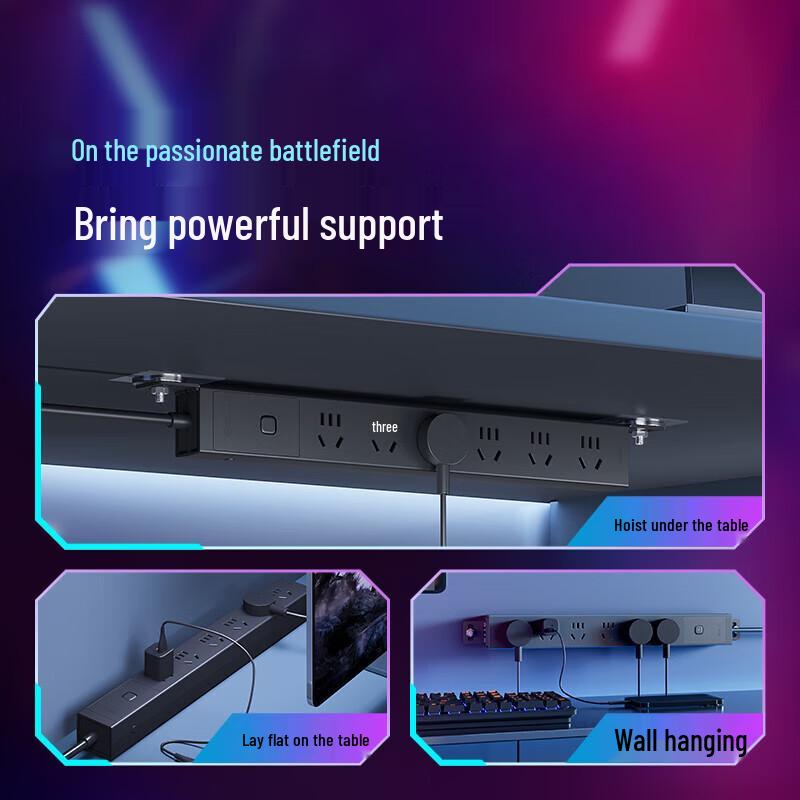 BULL PDU Desktop Power Strip with 6 Outlets and Overload Protection
