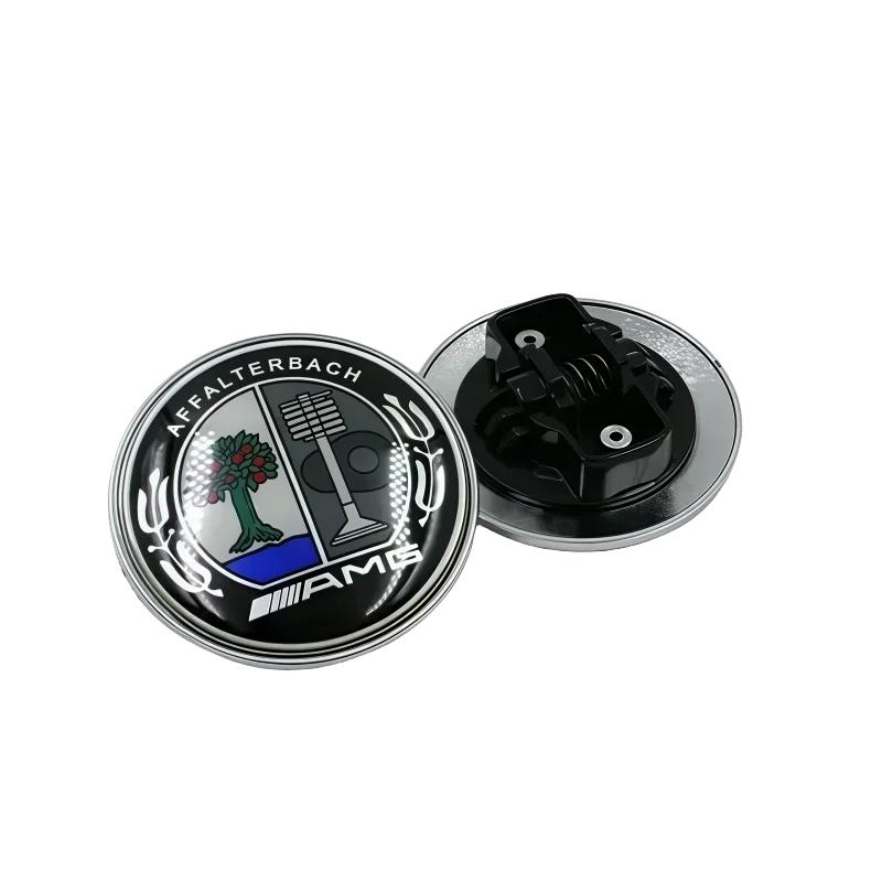 C200 E200 Neu 2025 Für Mercedes Benz 3D ABS 57mm Motorhaube Fronthaube Logo Auto Abzeichen Emblem Zubehör für Mercedes Benz W124 W140