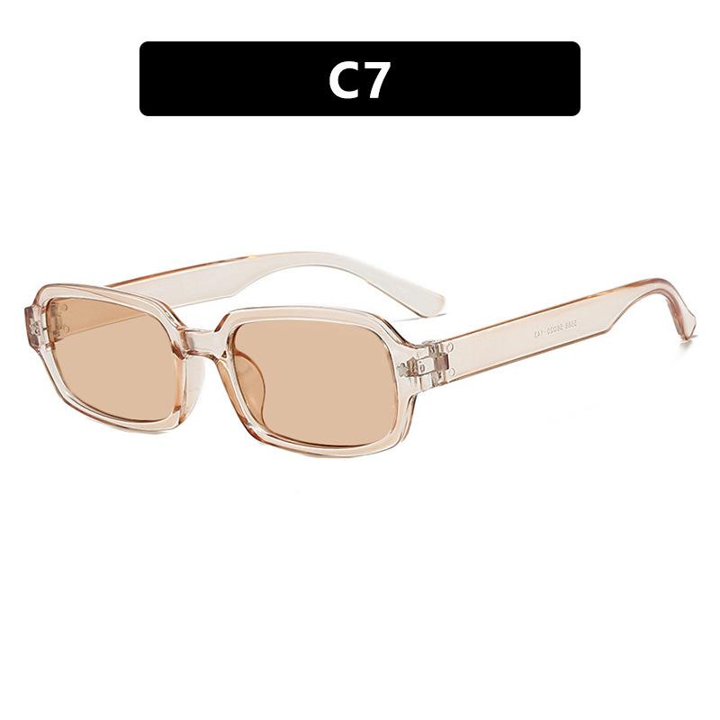 Classic Brand Designer Luxury Small Frame Square Sunglasses Women For Men Vintage Punk Sun Glasses Popular Hip Hop Shades Uv
