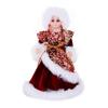 Rot-Gold Jacquard Snegurochka Weihnachtspuppe