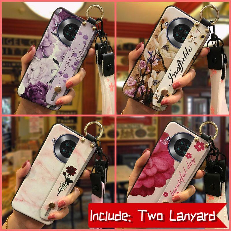 Silicone Fashion Design Phone Case For Cubot Note20 Durable Phone Holder Wrist Strap Back Cover Kickstand Waterproof