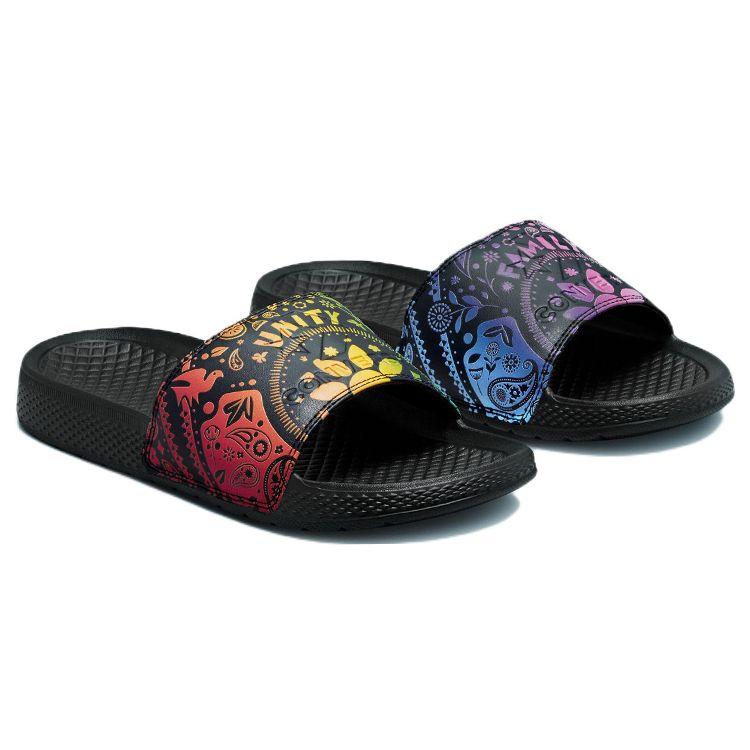 Converse All Star Slide Pride Unisex Sneakers Black Court-Purple Orange-Rind A02656C