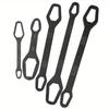 Black Multifunctional Double End Box Wrench Hexagon Double End Solid Wrench Screw and Nut Tool with Various Diameters