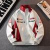 Youth Racing Motorcycle Stand Collar Jacket - Autumn/Winter Trendy American Brand, Casual Loose Fit