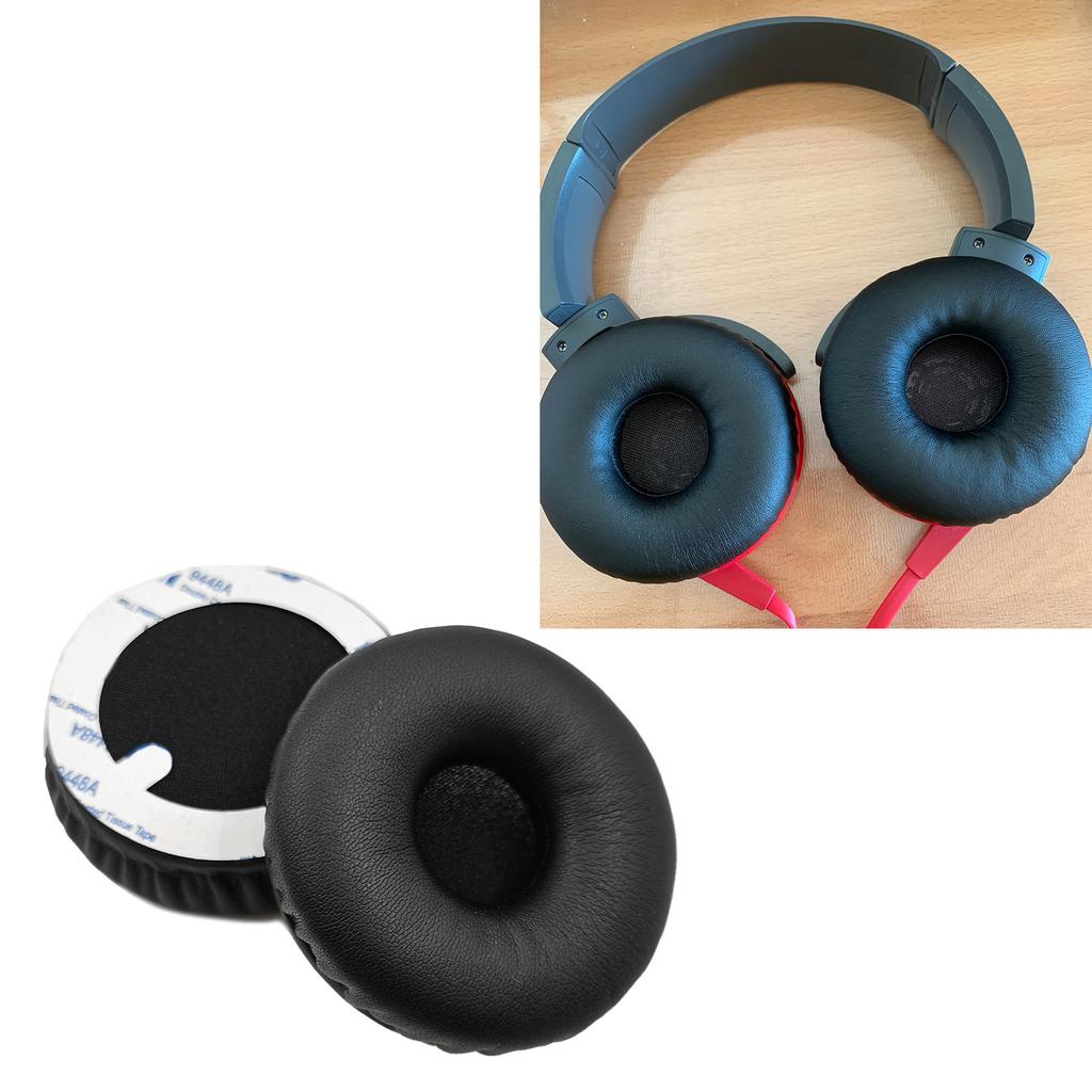 1Pair Ear Pads For MDR-XB650BT XB550AP Headphones Elastic Protein Leather Earpads Ear Pads Sponge Cushion Replace