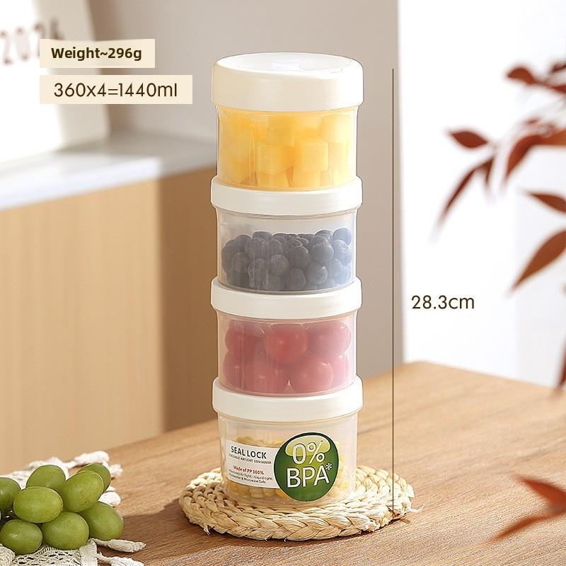 Portable Salad Bowl With Sealed Lid For Light Meals And Snacks