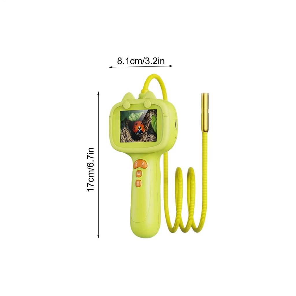 Digital Snake Scope Kids 2.4 Inch Microscope Digital Microscope Camera For Kids With Light For Christmas Birthday Girls Boys
