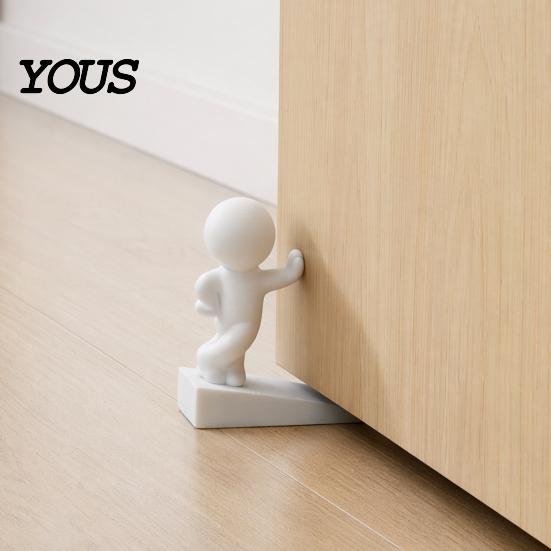 Hållbar Dörrstoppare Söt Dörrstoppare Kil, Liten Figur Halkfri Stopp för Dörrens Nedre Dekoration, 3D-printad Kil Sovrum Kontor Tjock Bas