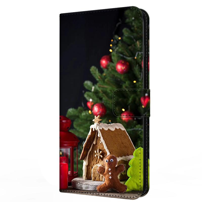 Leather Case For Honor 300 Honor300 Ultra Card Stand Book Cover For Magnetic Wallet Phone Bumper Merry Christmas Shell Flip Para
