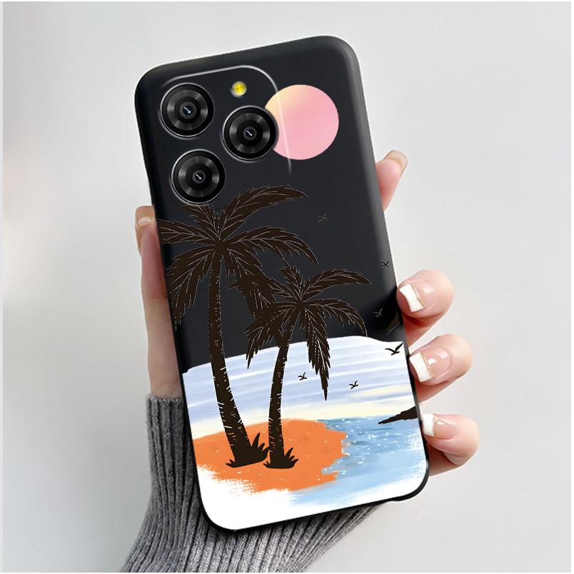 For Blackview Shark 9 Case Cute Cartoon Black Silicone Soft Back Cover For Blackview Shark 9 Phone Case Spark9 Coque Funda Shell Blackview Shark 9 5G