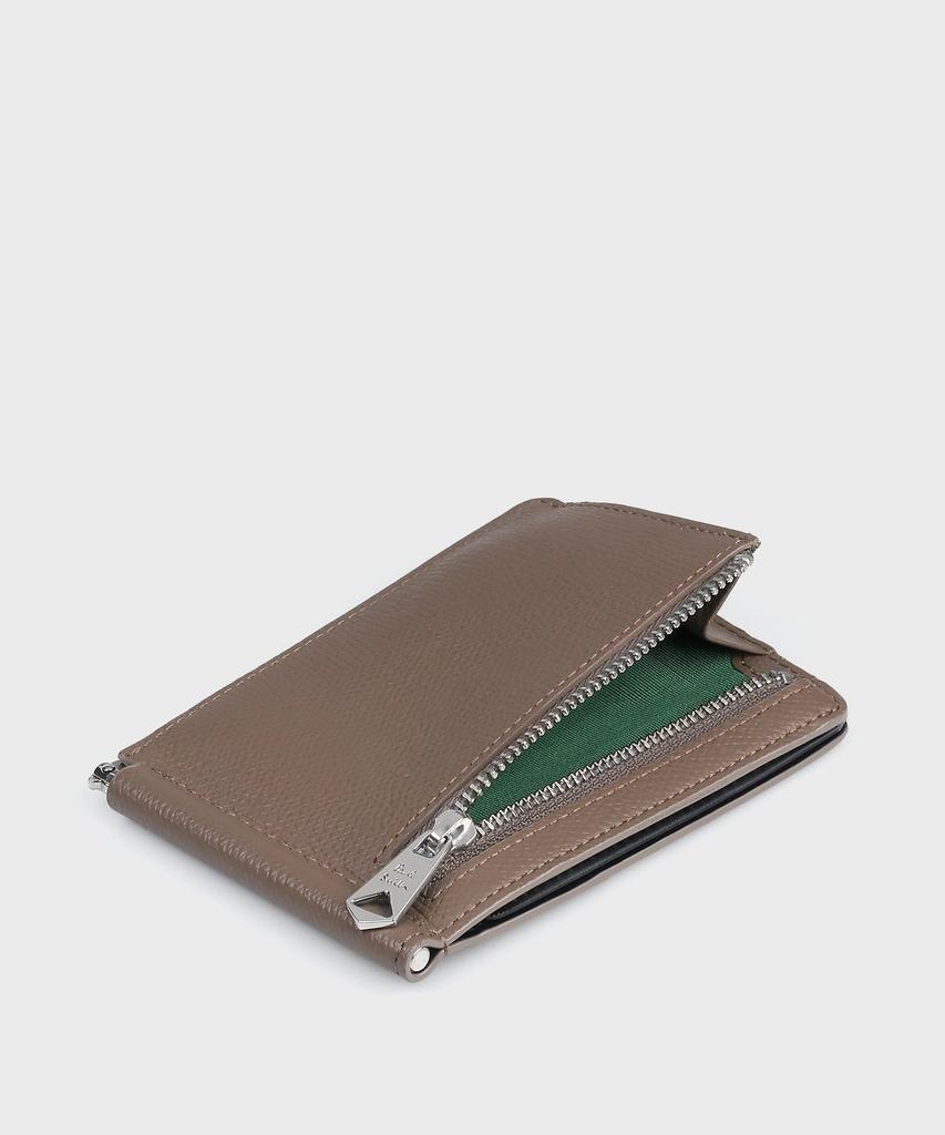 Grained leather billfold