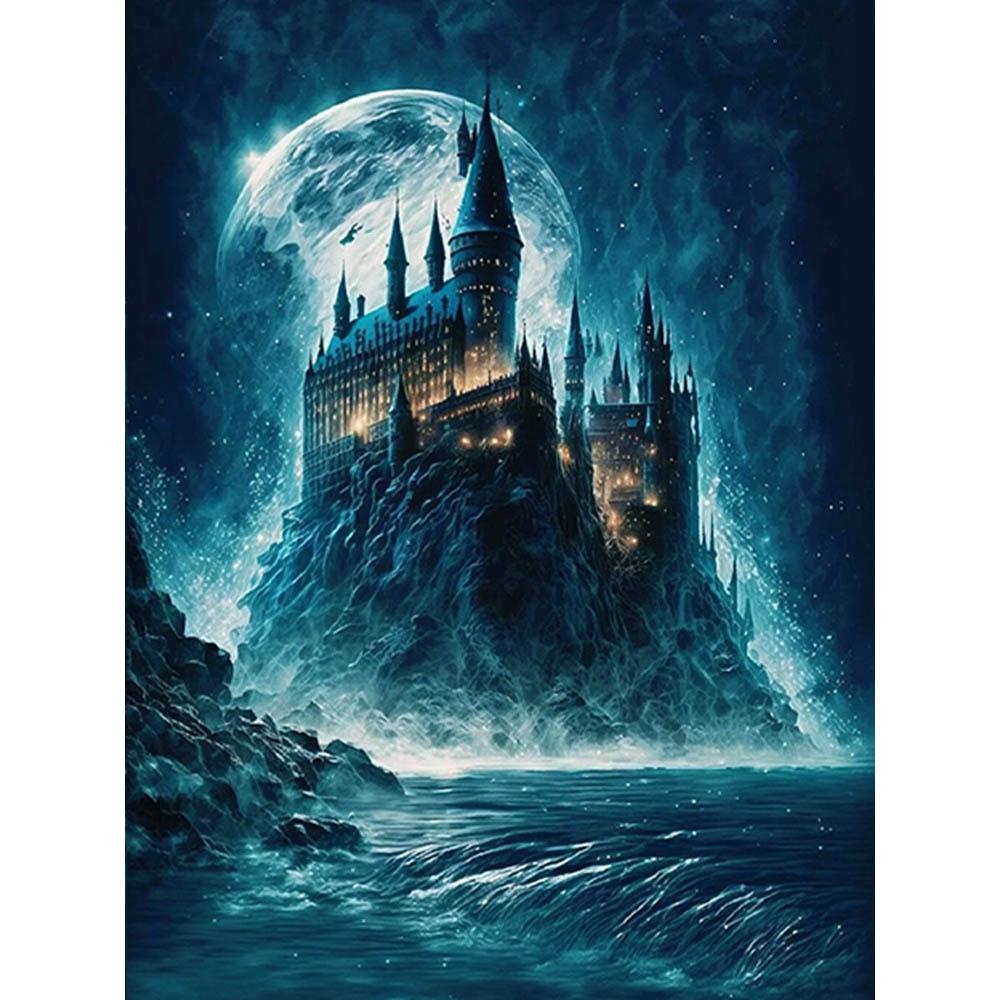 Harry Potter Magic School 5D DIY Diamond Painting Cross Stitch Castle Mosaic Embroidery Rhinestones Home Decor Kids Gift