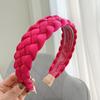 PROLY New Fashion Braided Headband For Women Wide Side Fresh Color Spring Turban Hairband Headwear Adult Hair Accessories