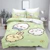 Chiikawa Anime Home Bedroom Comforte Nordic polyester material suitable for children and adults 3-piece set