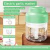 Electric Garlic Masher Mini Portable Veggie Chopper USB Charging Wireless Food Processor Meat Slicer Egg Beater