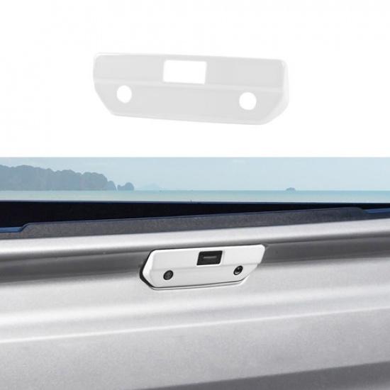 Rear Tailgate Door Handle Switch Button Cover Trim For Chevy Silverado 19+ White