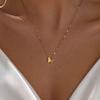 Frosted Titanium Steel Double-Layer Butterfly Necklace 2026 - Simple & Stylish Women's Fashion Accessory