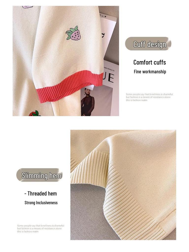 Plus Size Women's Summer Ice Silk Knit Slimming Top 8171 - Short Sleeve T-shirt for 200/300 Jin