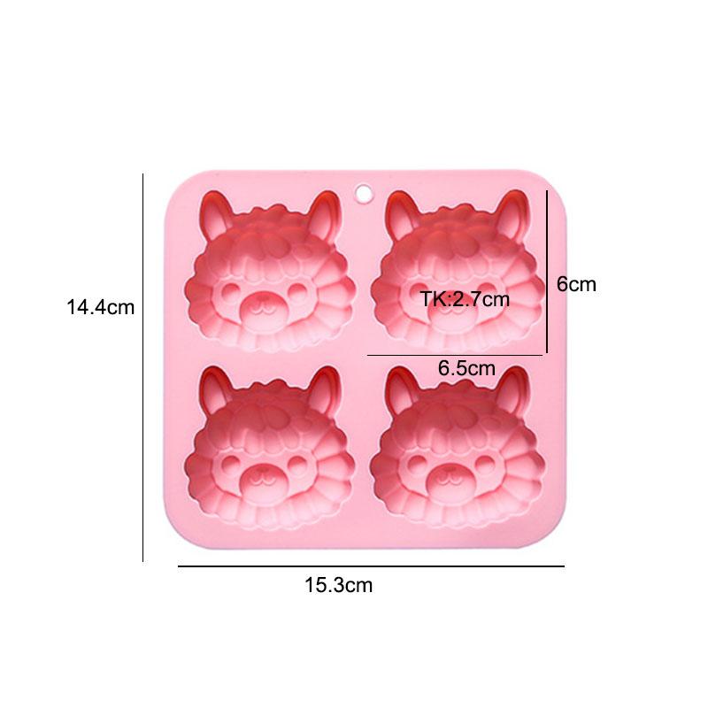 Alpaca Silicone Mold For Soap Making Supplies Llama Jelly Candy Chocolate Ice Cube Tray Cartoon Animal Cookies Cake Decorating