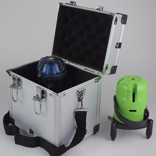Compact and lightweight aluminum case for laser leveling, green laser attach? case, aluminum insert for laser leveling, aluminum tool box (Color: A)