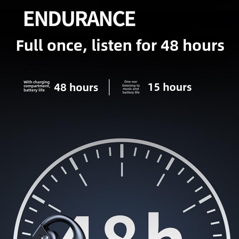 OWS Open Bluetooth Earphones with Earless Sports Earphones Long Life with Digital Display