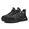 Fashion New Leather Sneakers Breathable Men Casual Shoes Comfortable Walking Shoes Non-Slip Outdoors Hiking Shoes Fashion Men's Shoes