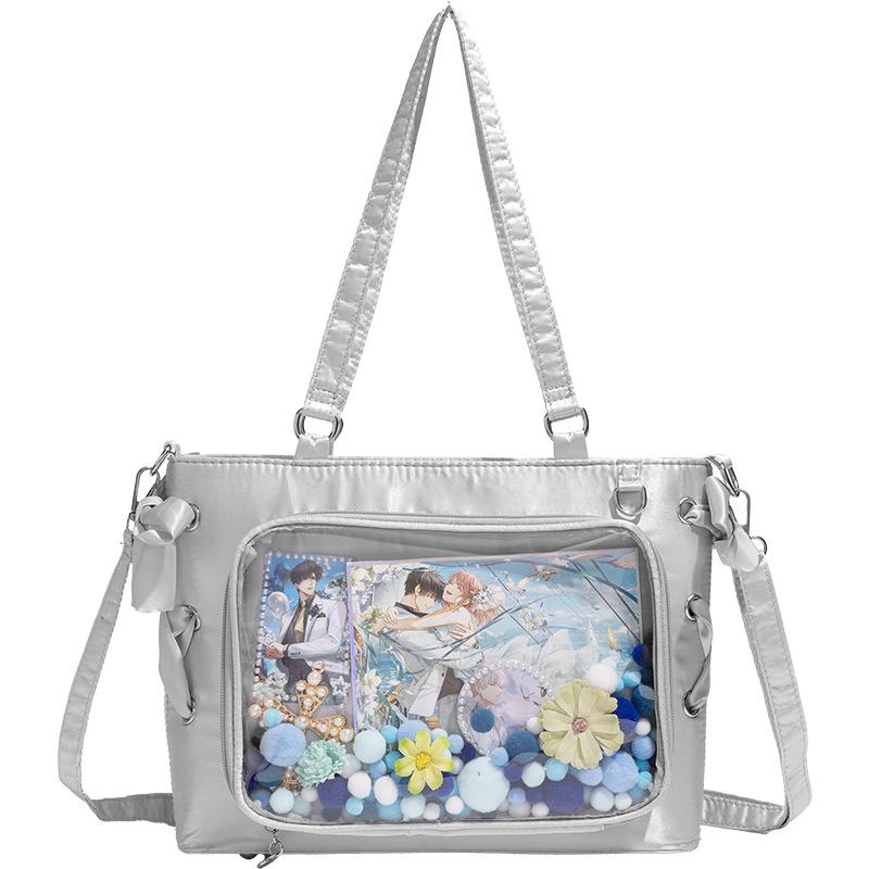 Original Designer Girl Fashion Ita Bag Preppy Girl Personality Large Capacity Y2K Tote Bag Daily Commute Trend Shoulder Bag