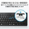 ELECOM USB-A Receiver Wireless Keyboard Quiet Design Tenkeyless Antibacterial Black TK-FDM115SKTBK