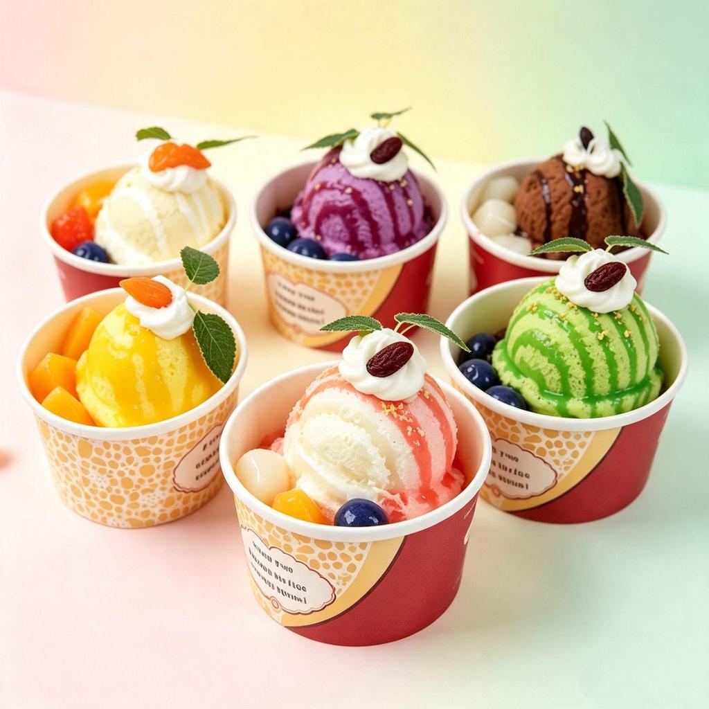 PU Simulation Ice Cream Cup with Magnet - Dessert Display Prop