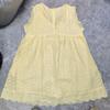 Summer Women's Temperament, Casual and Sexy Commuting Solid Color Lace Jacquard Hollow V-neck Dress