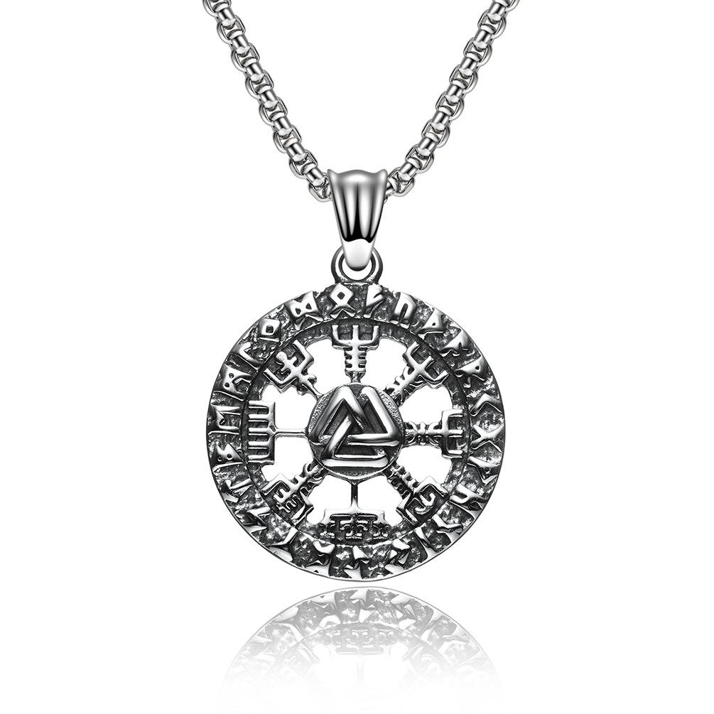 

Скандинавская руна викингов ретро кулон из нержавеющей стали кулон с буквой